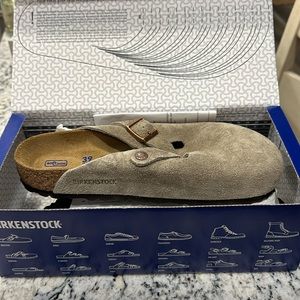 Birkenstock Boston in Taupe, size 39 Regular fit
